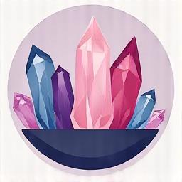 Icona per cristalli e minerali decorativi.